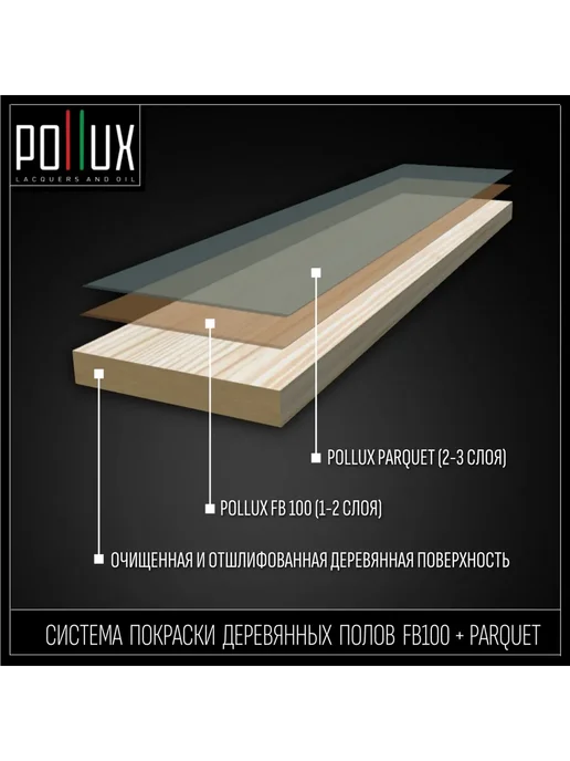 Pollux Пропитка для дерева оранжевая Ral-2004, оранжевый, фото 8