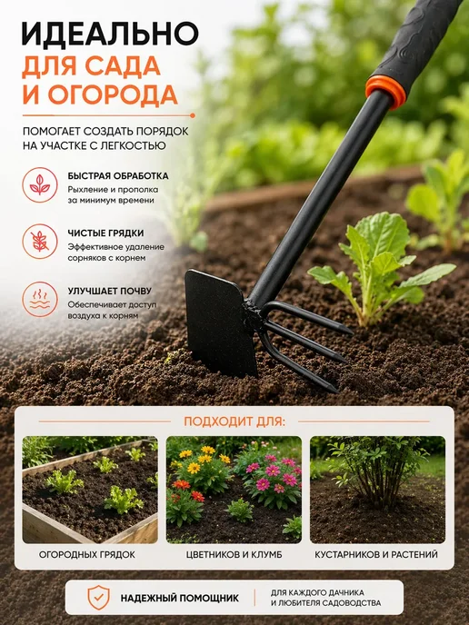 Nimeton Садовый инструмент тяпка и культиватор, вариант, фото 4