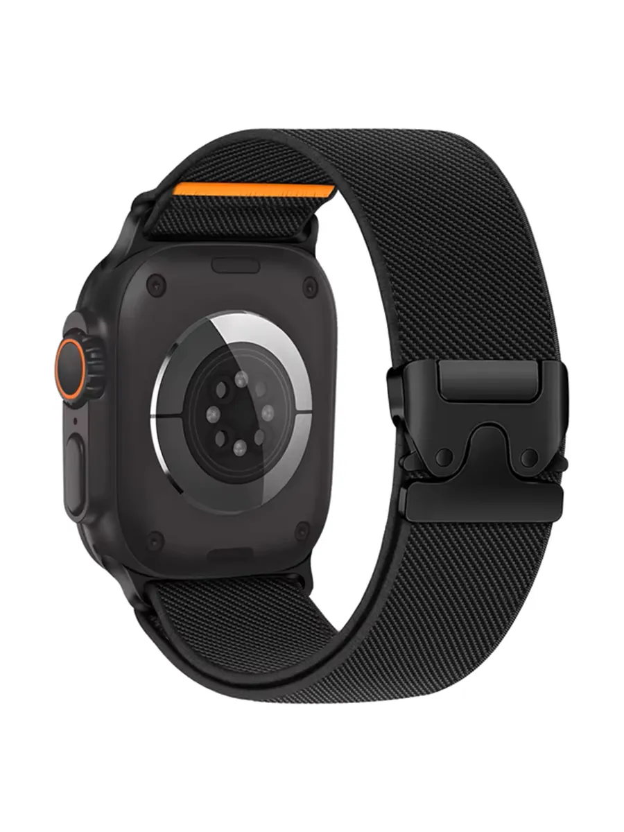 Ремешок Эластичный нейлоновый для Apple Watch черный