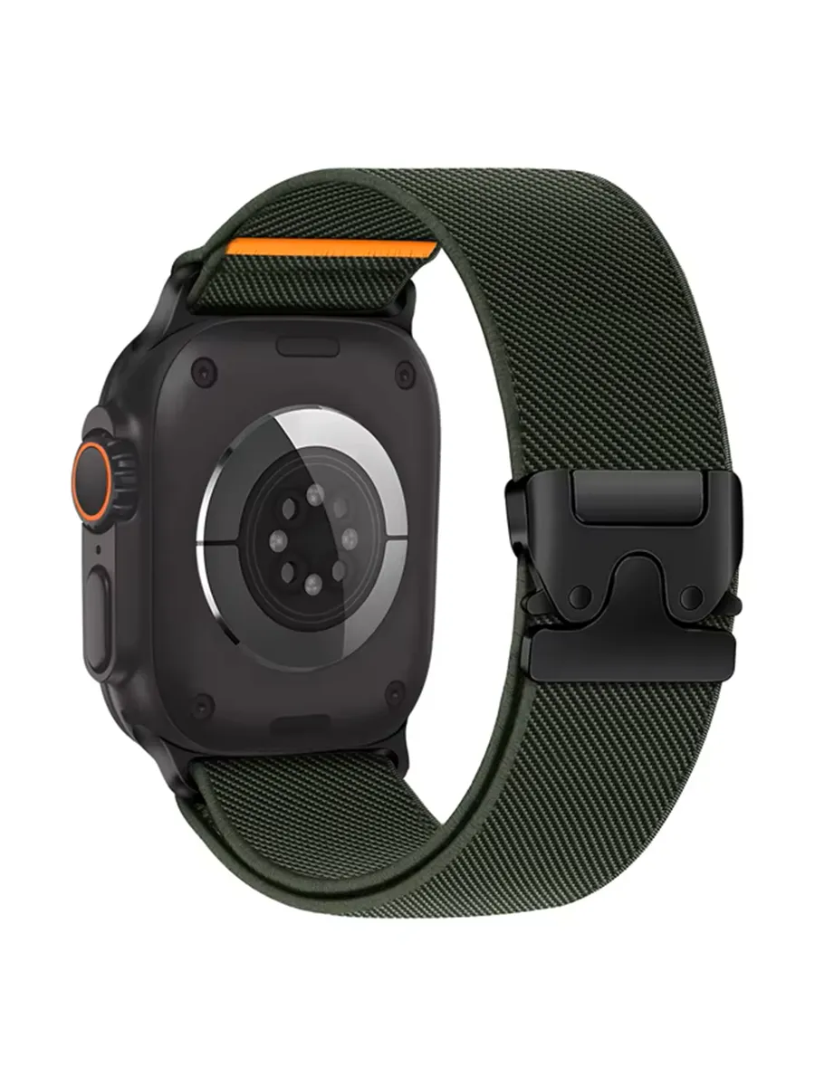 Ремешок Эластичный нейлоновый для Apple Watch черный