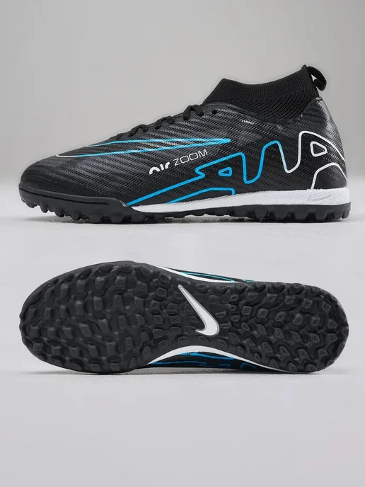 Nike Сороконожки футбольные бутсы, голубой, фото 3