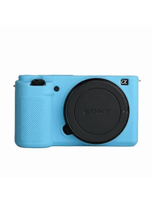 Силиконовый защитный чехол для Sony ZV-E10, синий, фото 4