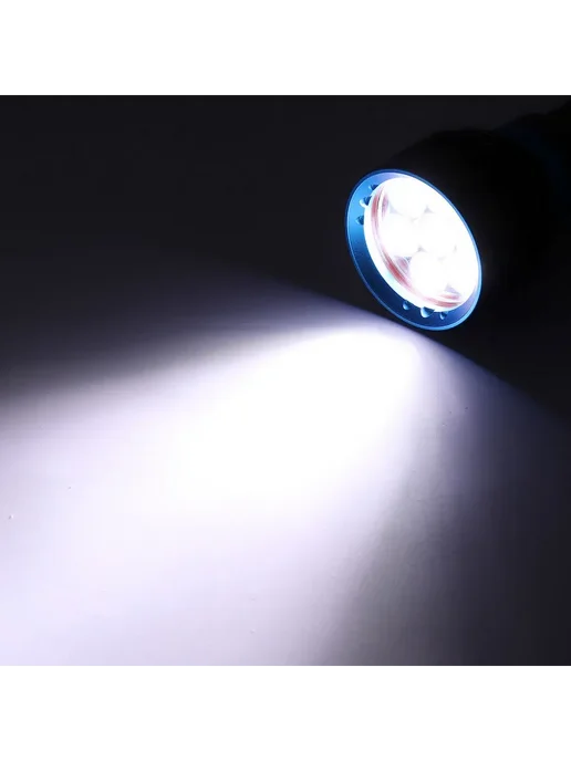 Мощный подводный фонарь для дайвинга 7 LED, зеленый, фото 2