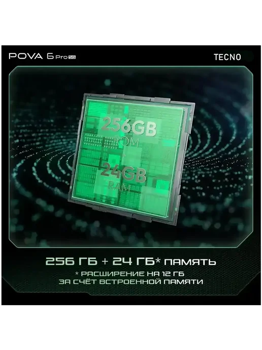 Смартфон TECNO 1 6/512 ГБ, зеленый, фото 4