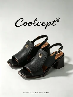 Coolcept Босоножки на толстом каблуке