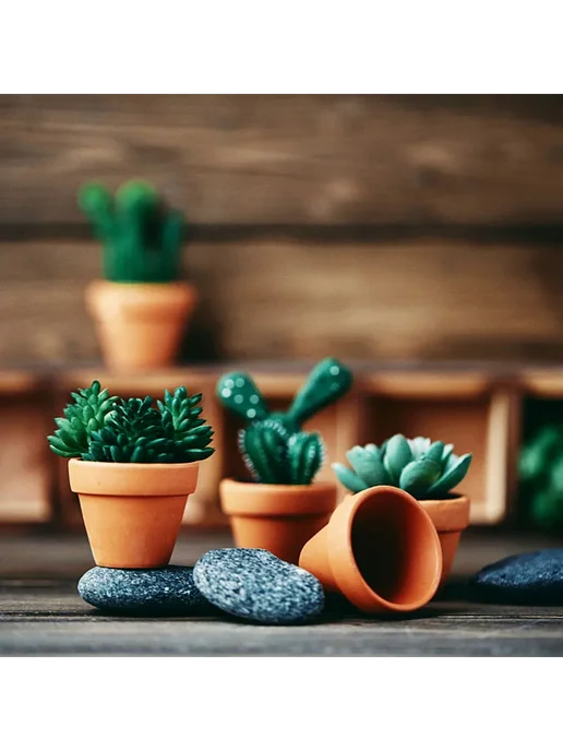 Набор терракотовых мини-горшков 30 шт, 30 шт, фото 7