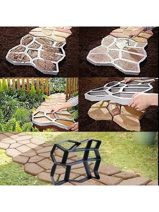 Форма для садовых дорожек 50x50 см плитка бетон, 50x50 см, фото 3
