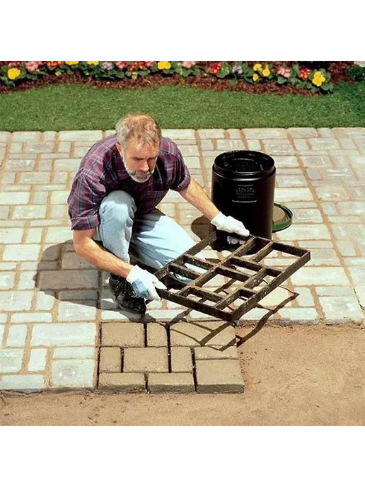 Форма для садовых дорожек 50x50 см плитка бетон, 50x50 см, фото 5