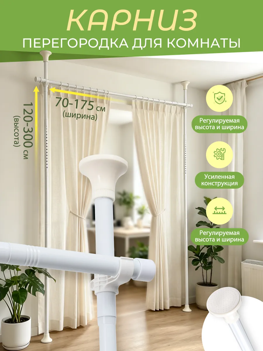 Ширма перегородка для зонирования 120 см-300 см