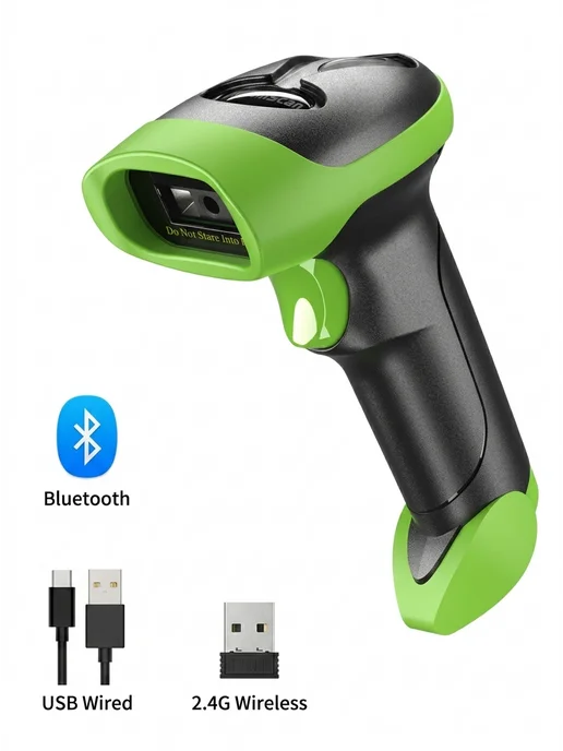 NETUM Беспроводной 2D сканер штрих кода L8 Pro, зеленый, фото 2