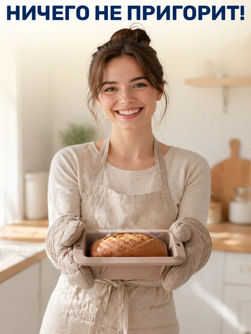 GT Форма для запекания хлеба в духовке силиконовая, серый, фото 2