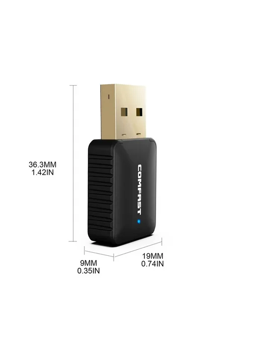 Wi-Fi адаптер COMFAST 600Мбит с 2.4 5ГГц, вариант, фото 2