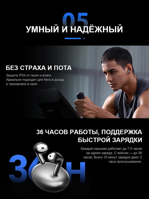 HONOR Беспроводная гарнитура Earbuds S7,белое, белый, фото 5