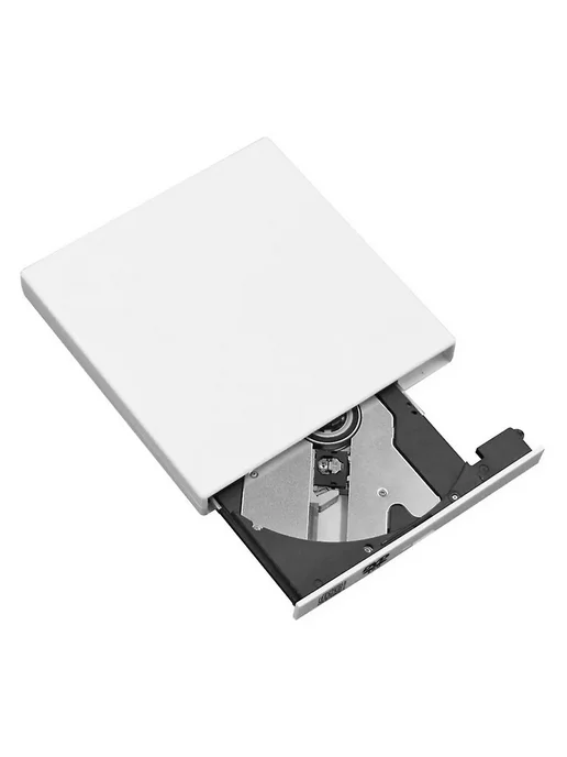 Внешний оптический DVD-привод USB 2.0 Серебристый, серебристый, фото 4