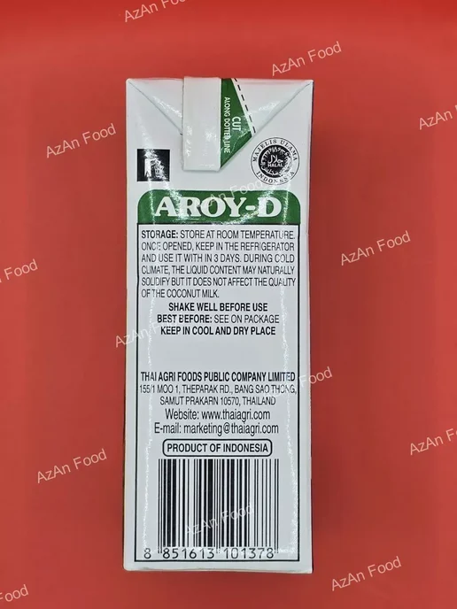 Aroy-D Кокосовое молоко растительное без сахара 17%-19% жирности, 12 шт, фото 5