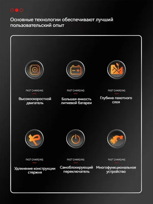 KingTree Культиватор аккумуляторный мотоблок ручной с 2 АКБ 3.0Ач, 9.0Ач, фото 6