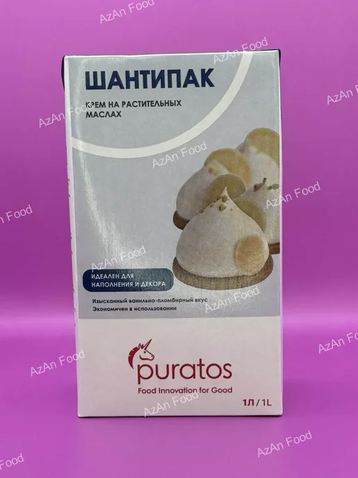 Puratos Сливки Растительные Шантипак 26%, 1л 1 шт, 1 л, 1 шт, фото 4