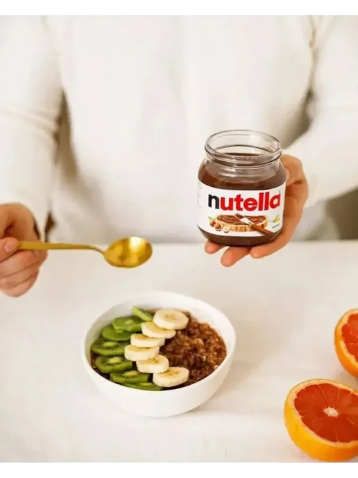 Nutella Паста ореховая с добавлением какао 630г 1 шт, 630 г, 1 шт, фото 8