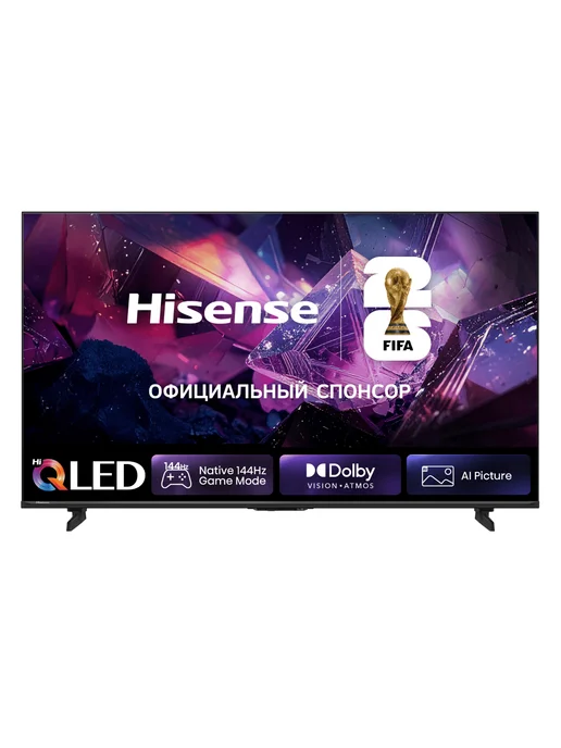 HISENSE 75" Телевизор DLED 75E7S PRO, 4K UHD Smart TV, черный, фото 2