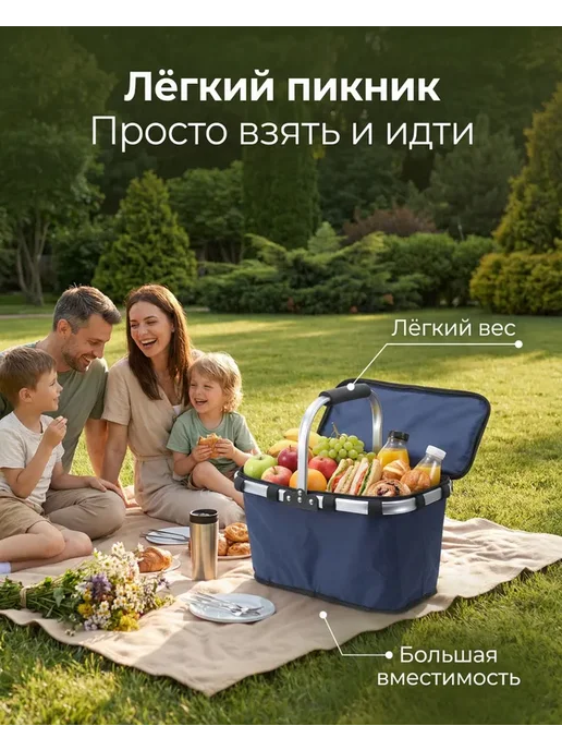 Корзина для пикника на 1 перс, вариант, фото 6