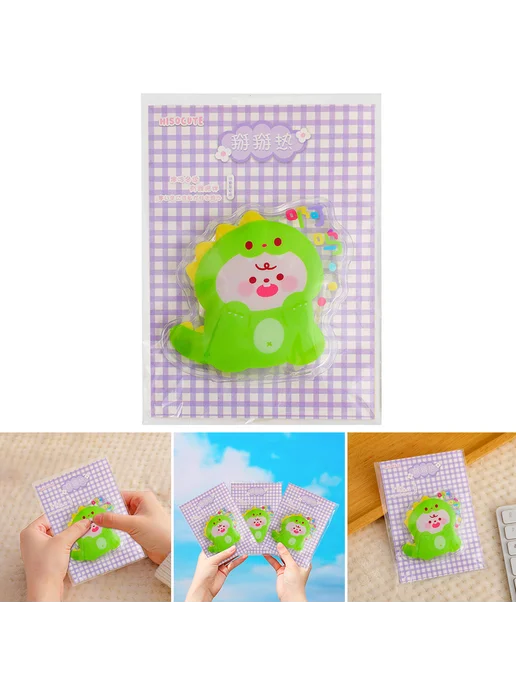 Набор из 6 грелок рук, многораз. карманных, Green Dinosaur, зеленый, фото 5