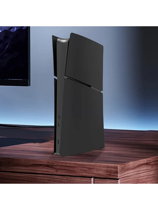 Заменяющая панель из ABS для PS5 Slim Disc Digita, черная, черный, фото 3