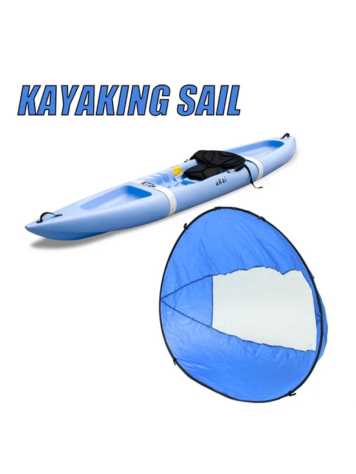 Складной парус для лодки, ветер, сап, серф, Downwind, синий, синий, фото 3
