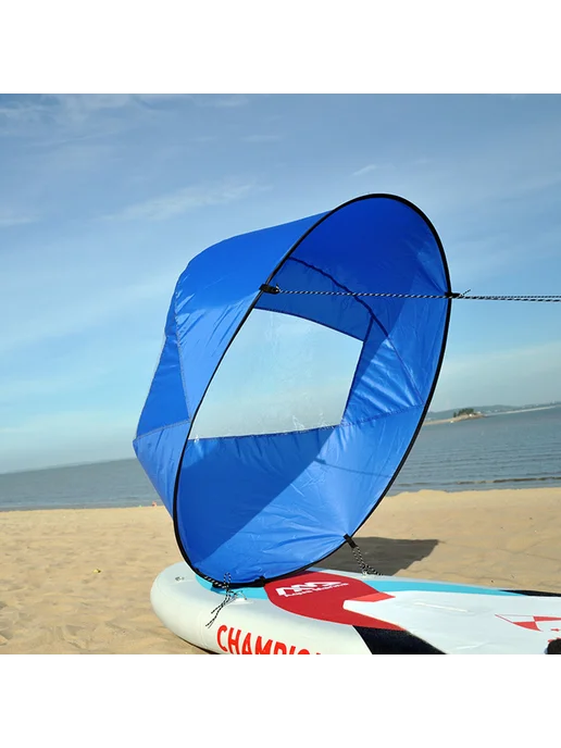Складной парус для лодки, ветер, сап, серф, Downwind, синий, синий, фото 5