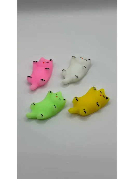 BiuG Сквиш набор антистресс игрушки 4шт кошечки, 4 шт, фото 2