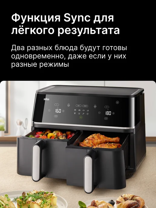 Braun Аэрогриль TwinCook 5 TD5030IBK, черный, фото 5