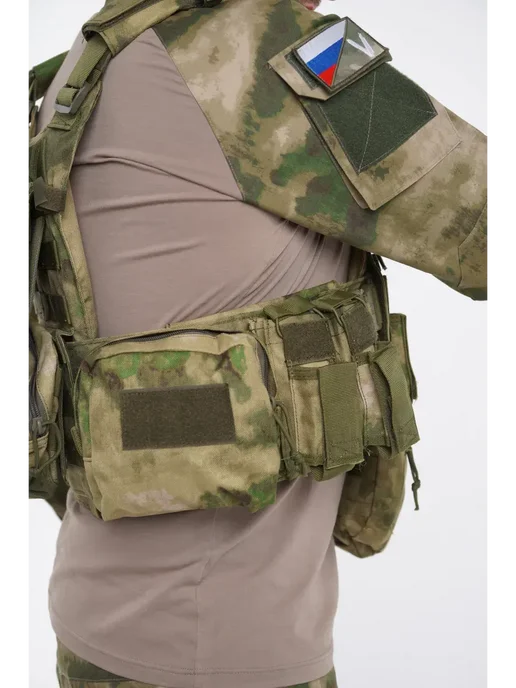 Atrox Tactical Бронежилет 8280 мох тактический плитник разгрузочный, зеленый, фото 6