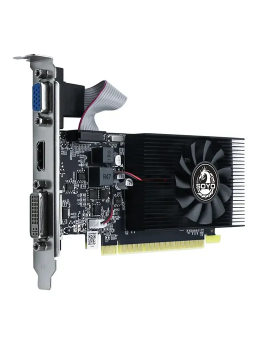 SOYO 【Оригинальный товар】NVIDIA GT740 4G GDDR3 видеокарта, 4 г, фото 3