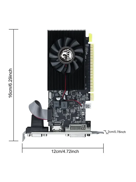 SOYO 【Оригинальный товар】NVIDIA GT740 4G GDDR3 видеокарта, 4 г, фото 7