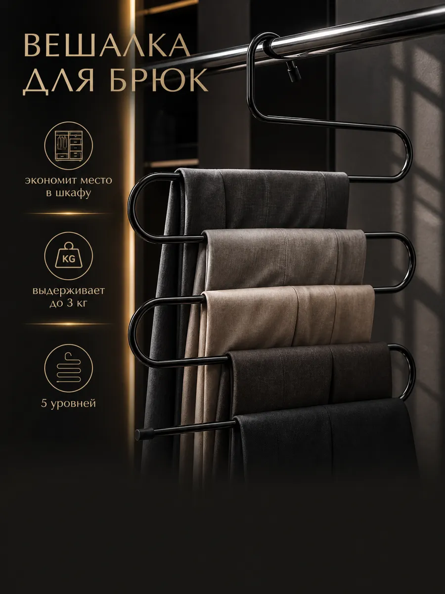 Многоуровневая вешалка для брюк