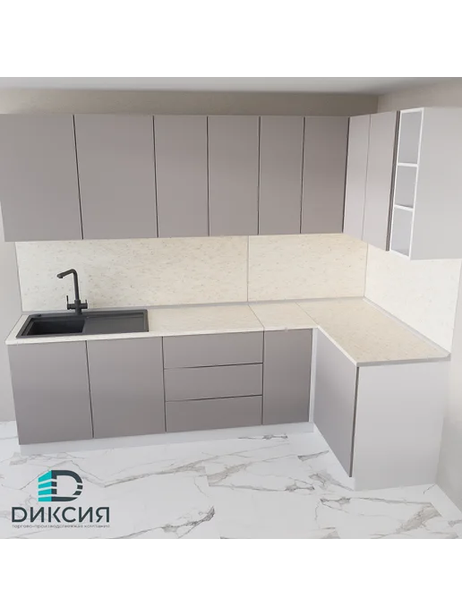 ULTRADECOR Фартук кухонный на стену 1500х600х6мм Семолина бежевая, бежевый, фото 3