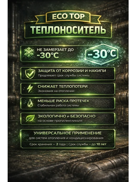 BBS Теплоноситель для отопления ЭКО -65 пропиленгликоль 20кг, 20 кг, пропиленгликоль, фото 2