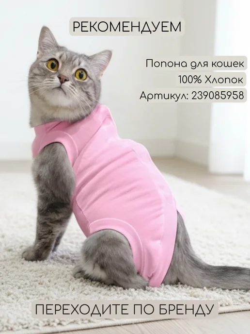 TimkyBone Одежда для котят сфинкс из флиса, коричневый, фото 3
