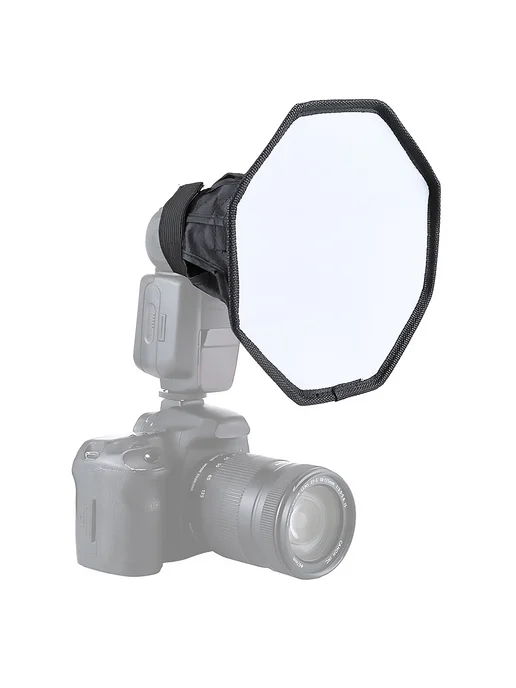 Флэш-диффузор 20см Octagon для Speedlight, складной, вариант, фото 9