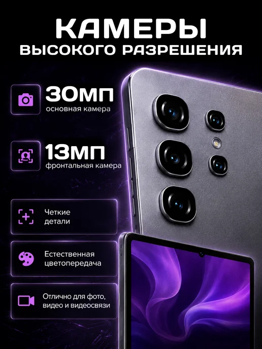 Lingbo Планшет Lingbо S25+ ULTRA 16 1024 ГБ серый с клавиатурой, 1024 ГБ, фото 6