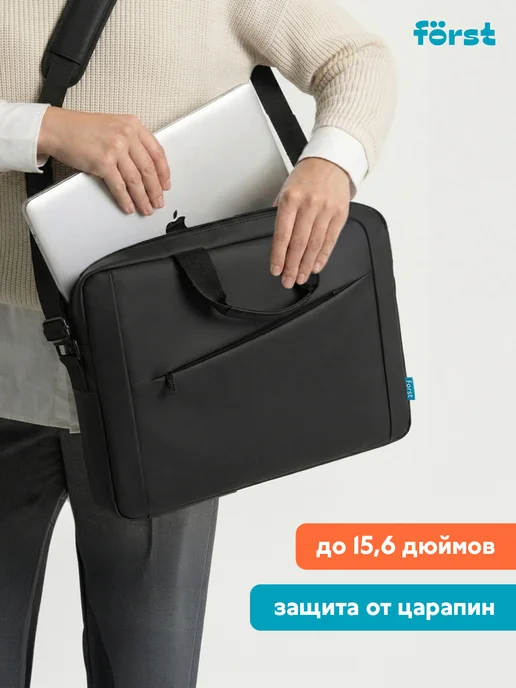 Forst Сумка для ноутбука 15,6 "Strict Classic", черная, черный, фото 5