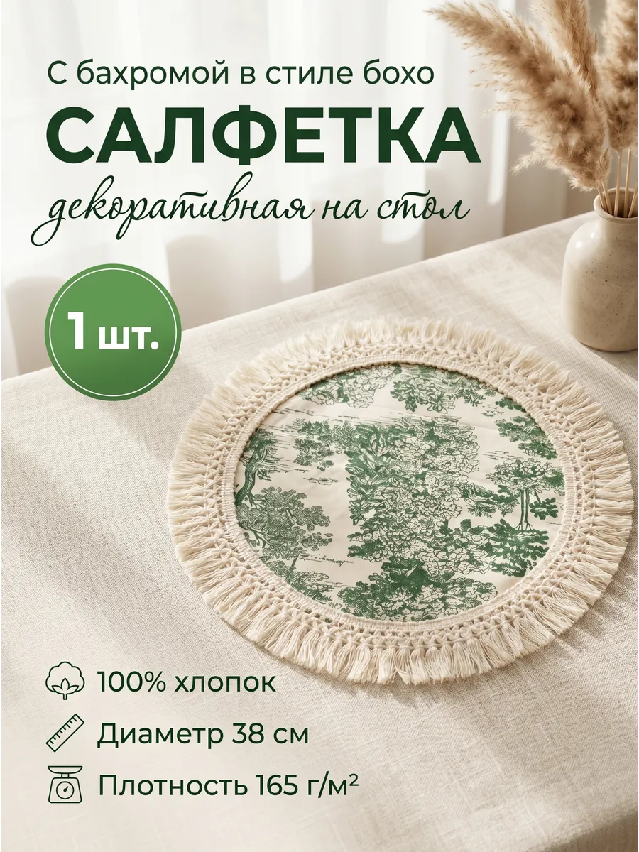 Салфетка на стол сервировочная декоративная 1 шт.