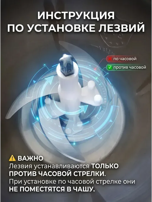 Блендер измельчитель электрический мощный кухонный 3 литр, серый, в упаковке 2 кг, фото 7