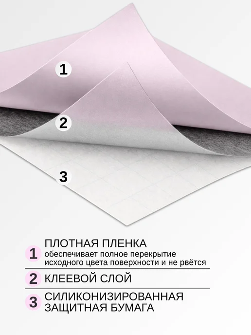 FRAYS DECOR Пленка самоклеящаяся для мебели и кухни, розовый, фото 3