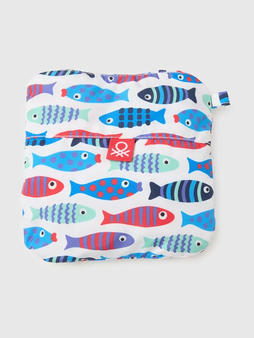 United Colors of Benetton Плавки с принтом на завязках с мешочком для хранения, вариант, фото 3