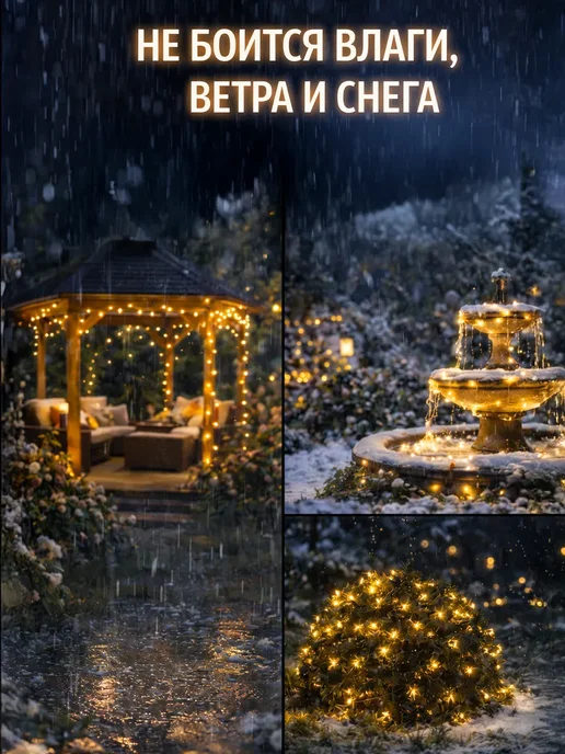 Light4Life Светильник уличный на солнечной батарее для сада 30 метров, 50 м, фото 8