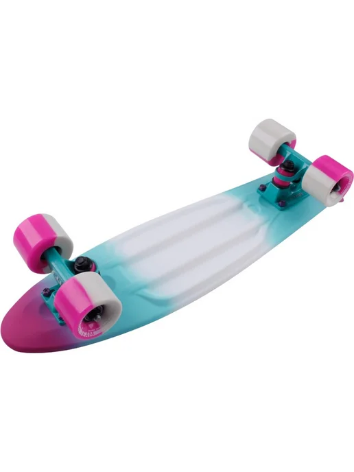 Скейтборд пластиковый Multicolor 22 pink, sea blue, синий, фото 2