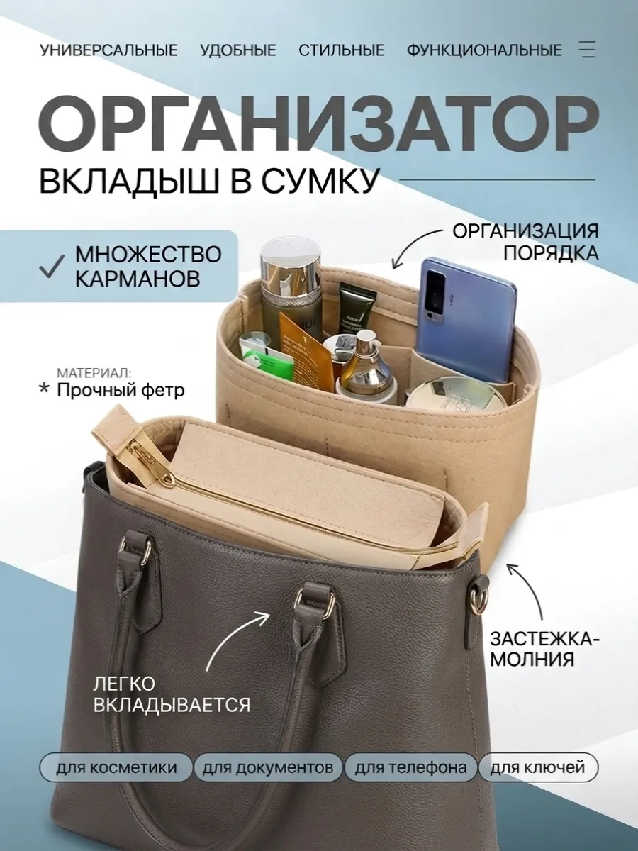 Органайзер для сумки вкладыш