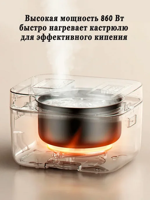 Xiaomi Мультиварка рисоварка 4 литра EU, белый, фото 5