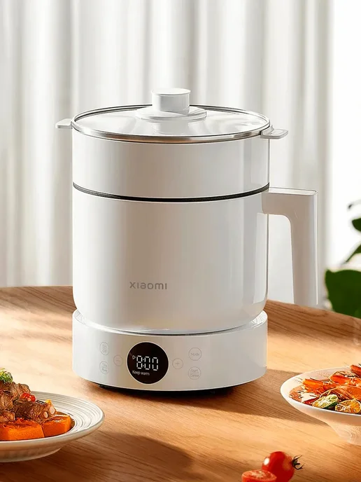 Xiaomi Мультиварка пароварка Multifunctional Cooker 1,5 л EU, 1,5 л, фото 2