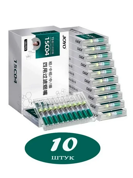 Joyo Мундштук 15C04 для сигарет 6 уп - 60 штук, 1 уп 10, фото 2